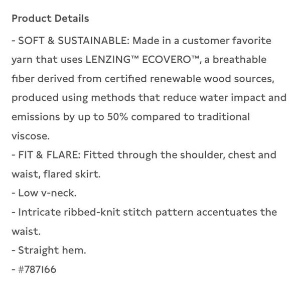 BANANA REPUBLIC Ribbed V-Neck Sweater Dress, Black, Size Small NWT $150 - Picture 14 of 15